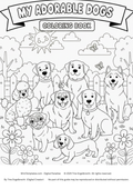 My Adorable Dogs Coloring Book