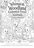 Whimsical Woodland Enchanted Forest Animals Coloring Adventure